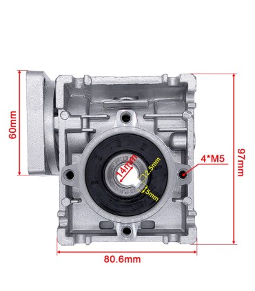 Motor Nema 23 5718hb76 / Caja Reductora Alto Torque