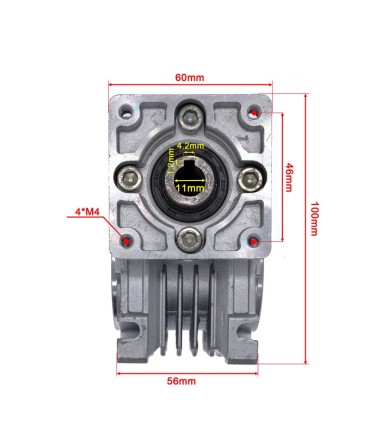 Motor Nema 23 5718hb76 / Caja Reductora Alto Torque